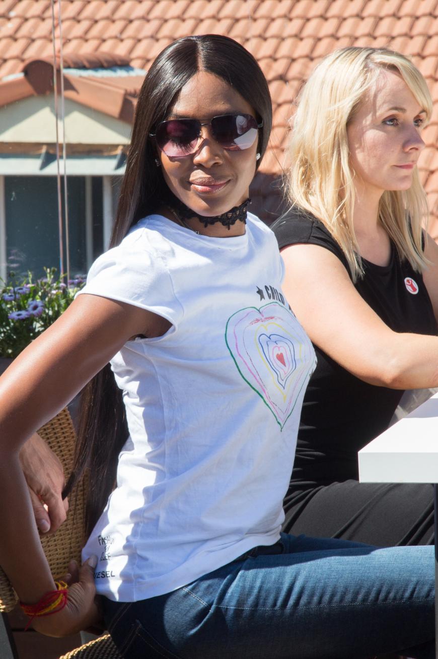 Naomi Campbell bei einem Benefiztermin