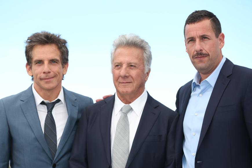 Was für ein Trio! Ben Stiller, Dustin Hoffman und Adam Sandler (v.l.) stellen ihren Film