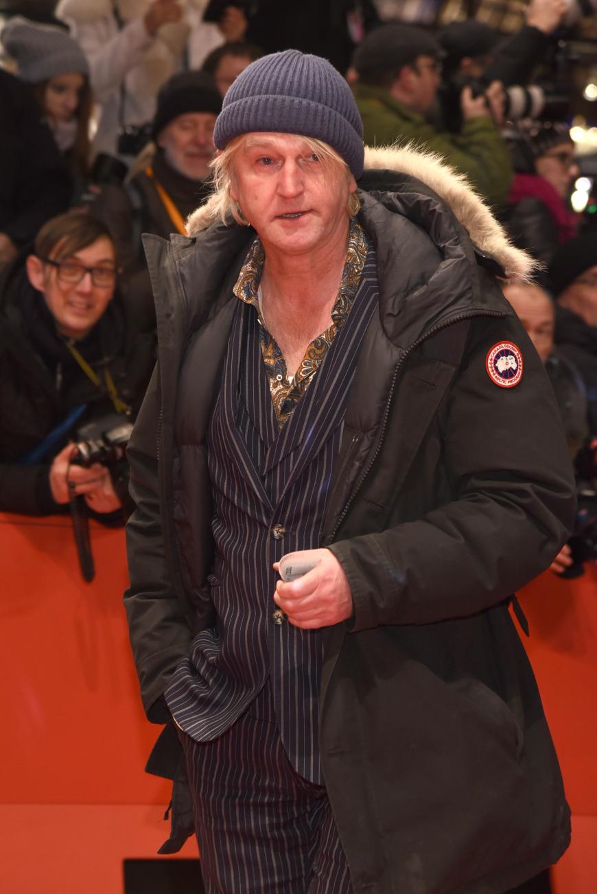 Detlev Buck kam den eisigen Temperaturen entsprechend in Parka und Mütze auf die Abschlussveranstaltung.