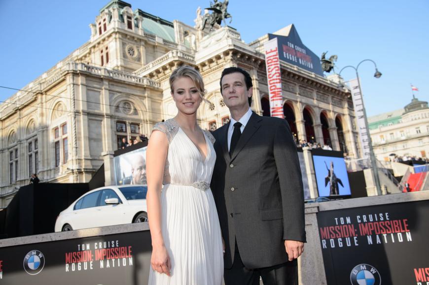 Larissa Marolt und ihr Vater Heinz Anton Marolt, der Hotelier und Ex-Politiker ist.