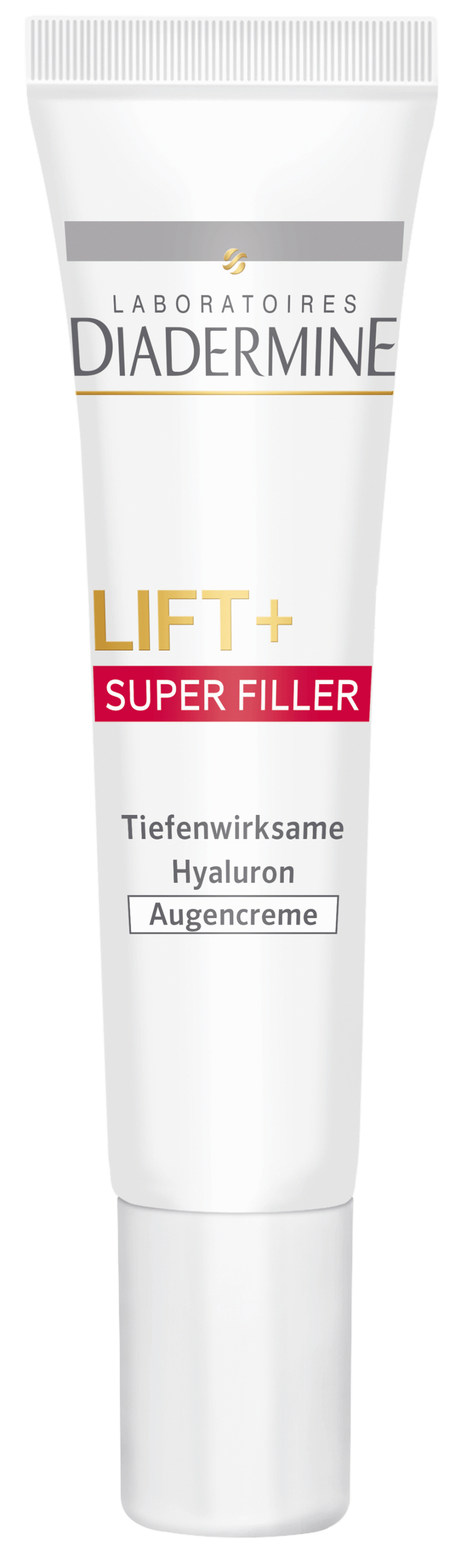 Festigung & Straffung FITNESS-TRAINING FÜRS GESICHT
„Lift+ Super Filler“-Augencreme von Diadermine, ca. 10 Euro