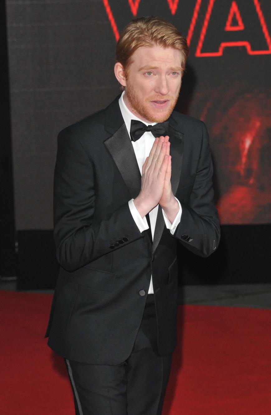 Auch er durfte nicht fehlen: Der irische Schauspieler Domhnall Gleeson.