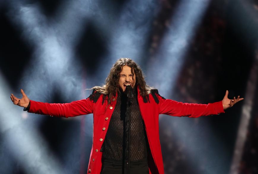 STARTNUMMER 12: Die wohl längsten Haare des ESC hat Michal Szpak, der