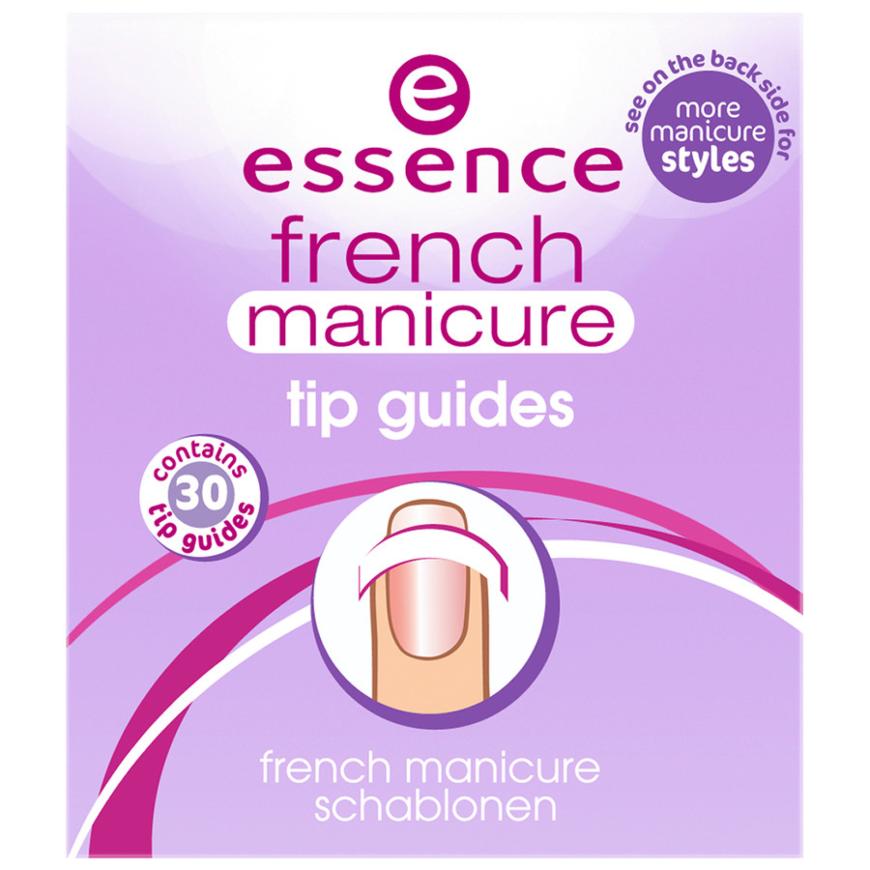 FÜR NAGELSPITZEN-DESIGNS „Tip Guides“-Folien von Essence, ca. 1 Euro