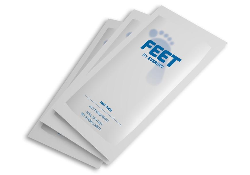 „Everdry Feet“-Tücher von Everdry, sorgen für Frische, ca. 10 Euro, everdry.de