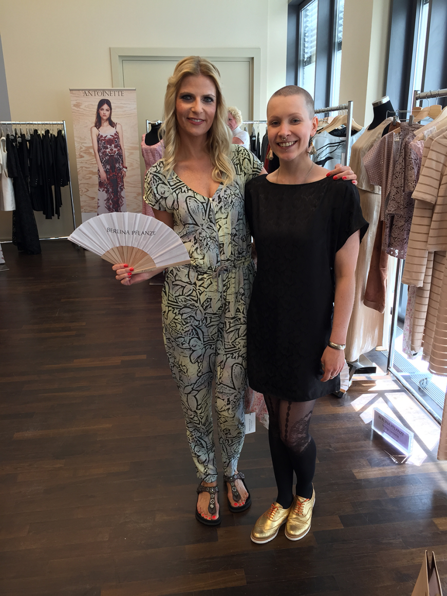 Ich habe mich gefreut, Designerin Inga vom coolen jungen Label Berlina Pflanze wiederzutreffen.