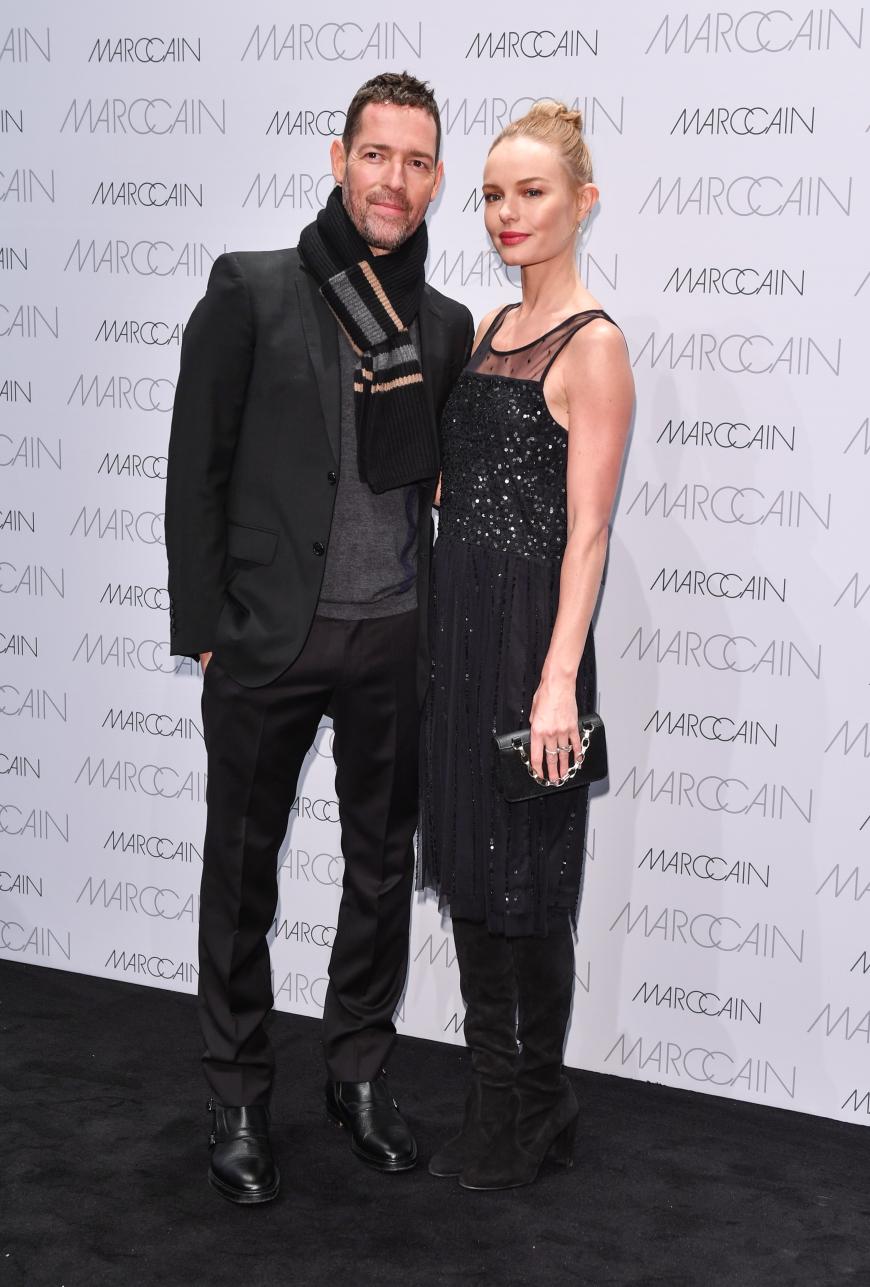 Weiterer Star der Fashion Week Berlin: Kate Bosworth mit ihrem Ehemann.