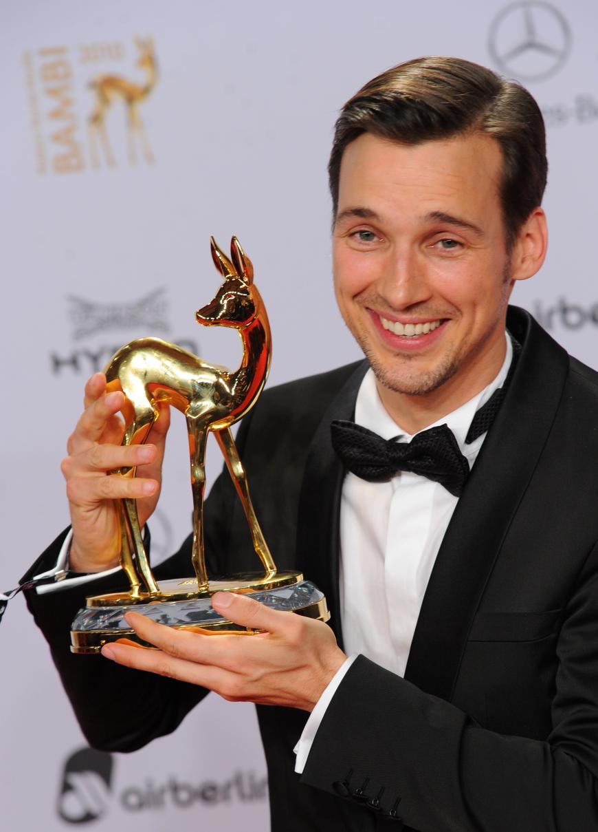 ... ein Bambi! 2010 erhielt Florian zurecht einen Bambi in der Kategorie