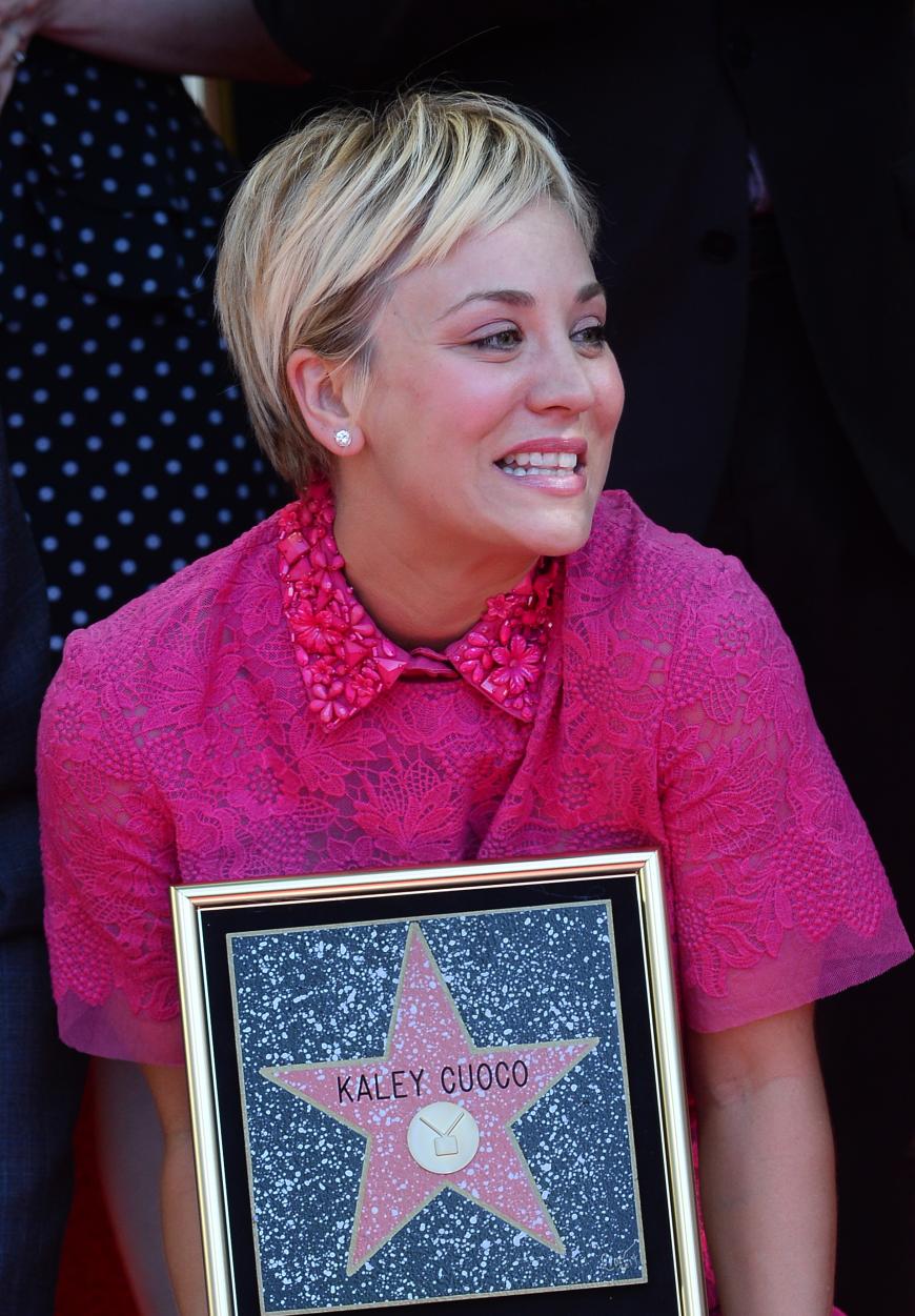 Total happy: Kaley Cuoco