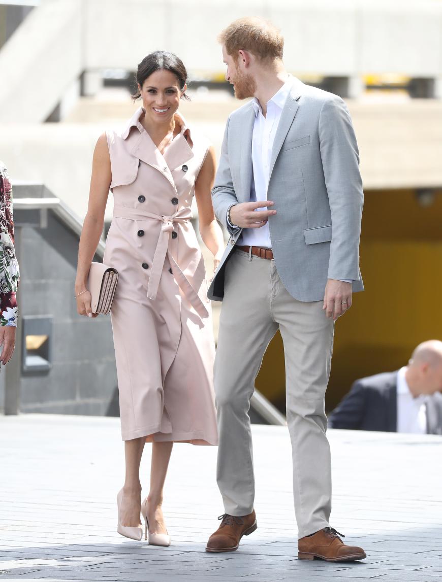 Meghan passt ihre Outfits perfekt an die von Harry an - wie hier im Juli 2018.
