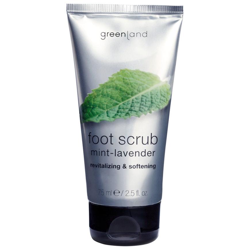 „Mint-Lavender Foot Scrub“ von Greenland, mit Minze, ca, 10 Euro, douglas.de