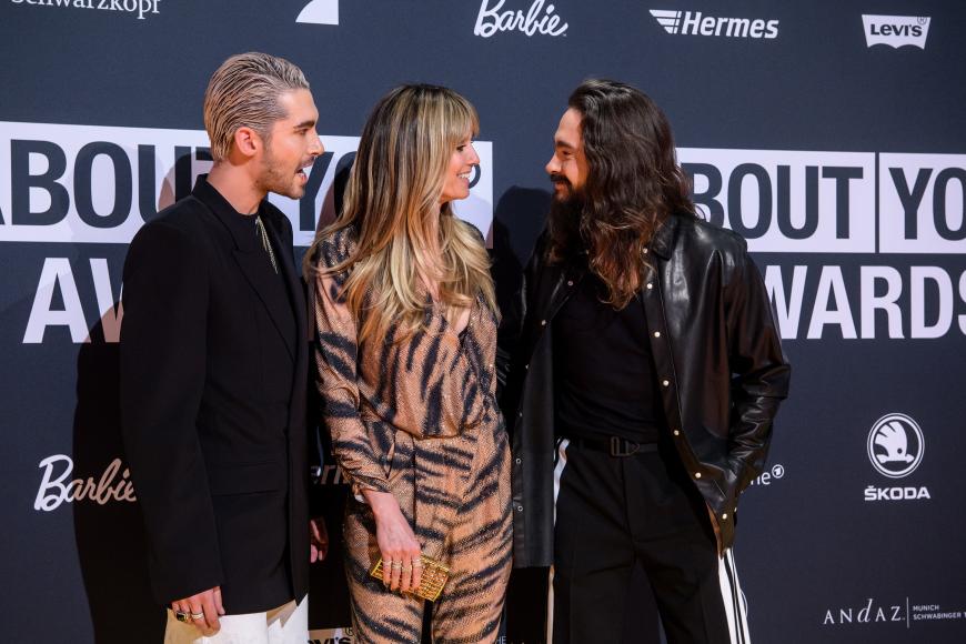 So verliebt turtelten sich Heidi Klum und Tom Kaulitz über den roten Teppich der About You Awards 2019
