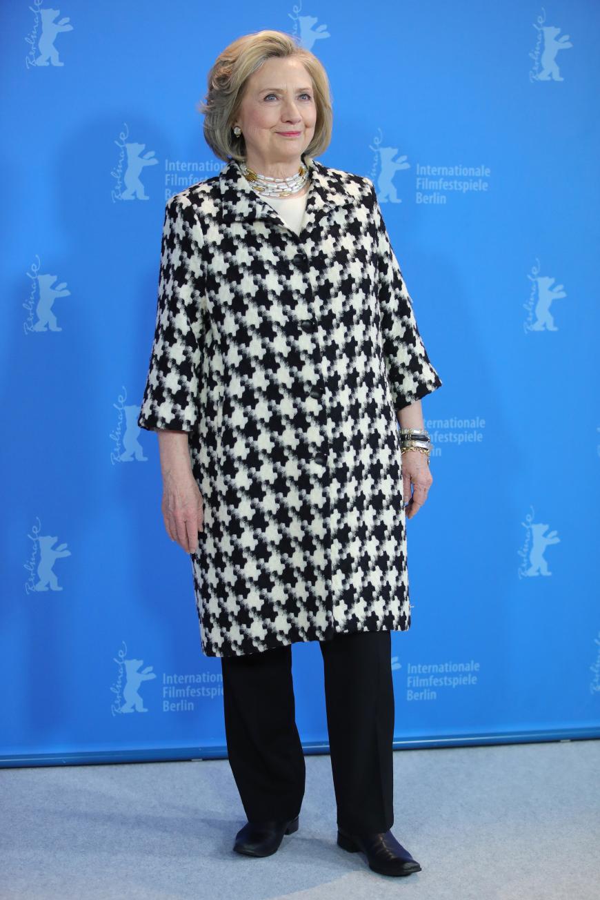 Hoher Besuch bei den Filmfestspielen: Die Ex-First Lady Hillary Clinton war eigens zur Berlinale gereist, um ihre vierteilige Dokuserie