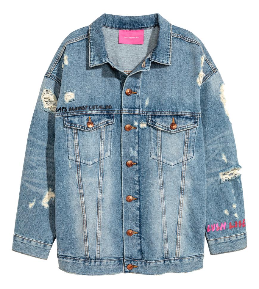 Neben den Samt-Stiefeln unser zweites Lieblingsstück der Kollektion, diese Jeansjacke! H&M, 60€.