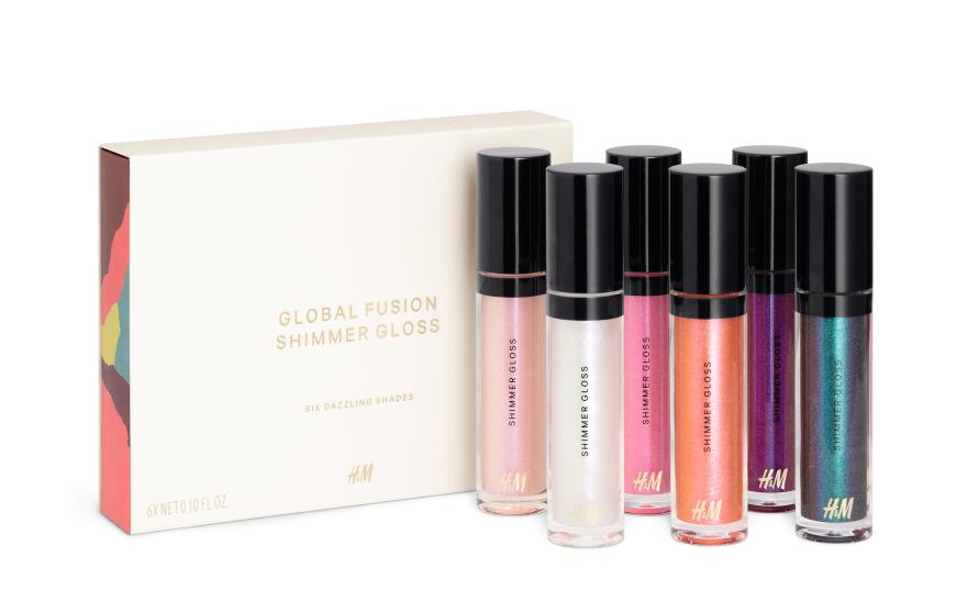 Glitzernd „Schimmer Gloss Set“ von H&M, mit fünf weiteren Nuancen, ca. 20 Euro