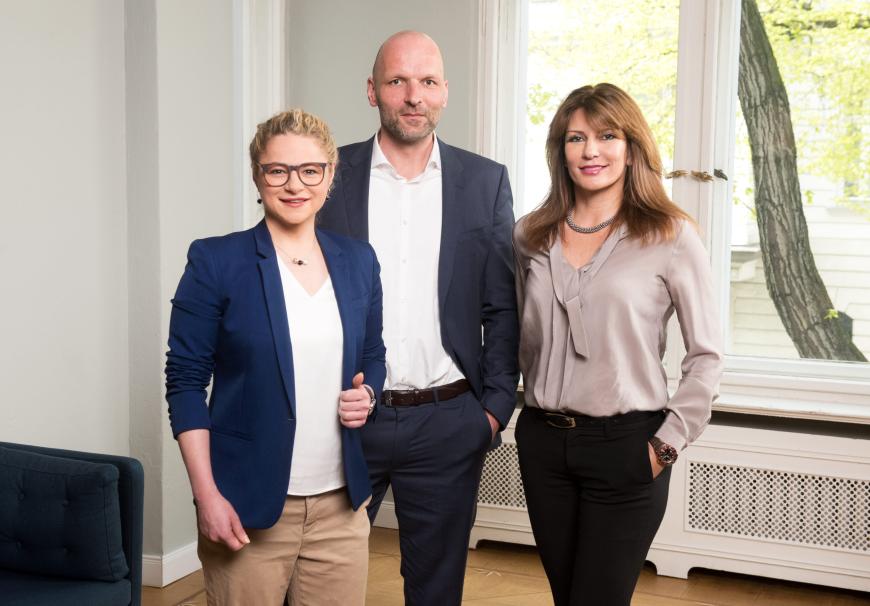 Das Expertenteam: Dr. Köhldorfer, Markus Ernst und Beate Quinn (v.l.)