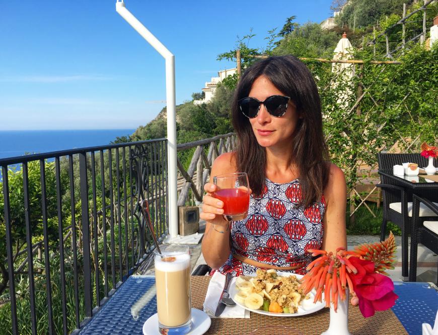 Buongiorno! Eine unbezahlbare Sicht mit leckerem Frühstück hatte ich in der „Villa Gianlica