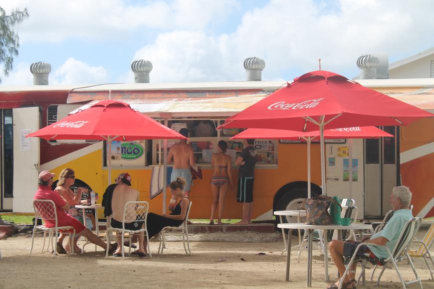 An dieser Snack Bar am Miami Beach hatte ich einen super leckeren Burger.