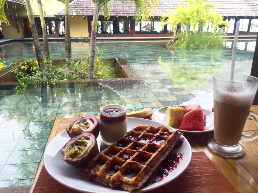 Guten Morgen Paradies! Im zweiten Stop meiner Mauritius-Reise hatte ich die besten Waffeln ever!