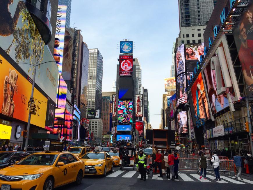 Der Time Square war mir persönlich zu touristisch, aber man muss einfach hin, wenn man noch nie in New York war. Auch Touri-Programm ist das Empire State Building, Rockefeller Center (mega Ausblick nachts auf NY) und The High Line.