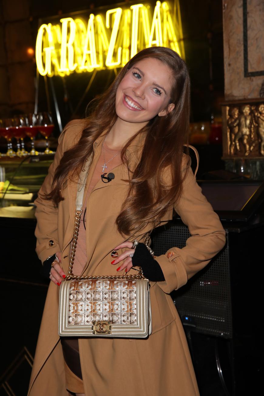 Victoria Swarovski mit einem coolen Look auf der Fashion Week Berlin