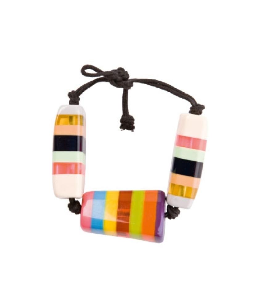 Armband in Bonbonfarben von Pieces, ca. 10 Euro