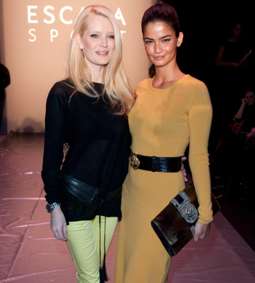 Zwei Fashion Victims unter sich: Mirja du Mont und Shermine Shahrivar