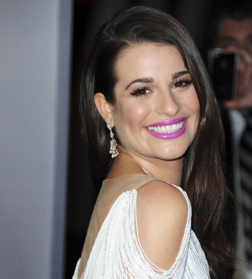 Strahlte in die Kameras: Schauspielerin Lea Michele