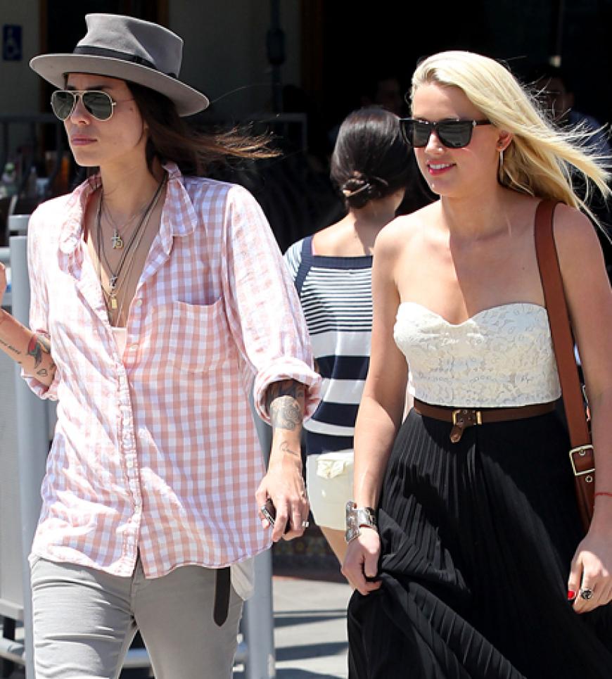 Tasya van Ree nach einem Essen mit Amber Heard