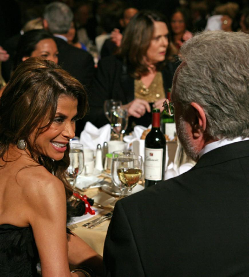 Hatten sich offensichtlich viel zu erzählen: Wolf Blitzer und Paula Abdul