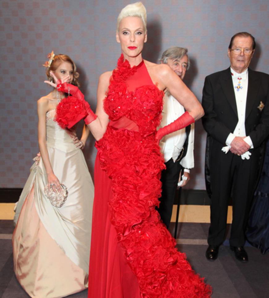 Rot war die Farbe des Abends und Dschungelkönigin Brigitte Nielsen die Frau des Abends!