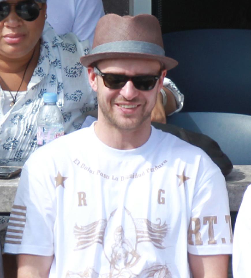 Justin Timberlake fieberte beim Halbfinale von Novak Djokovic gegen Roger Federer mit