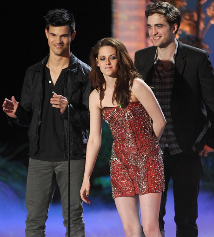 Das Dreamteam: Taylor Lautner, Kristen Stewart und Robert Pattinson