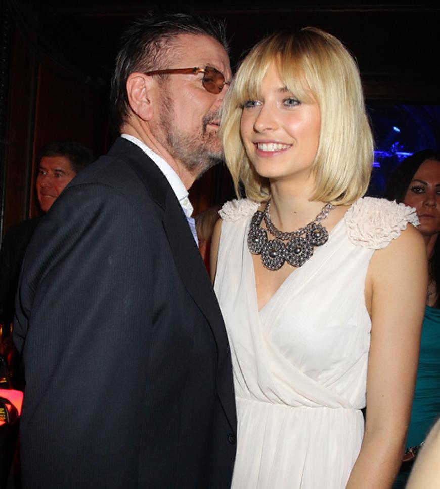 Günther Klum mit seinem Schützling Lena Gercke