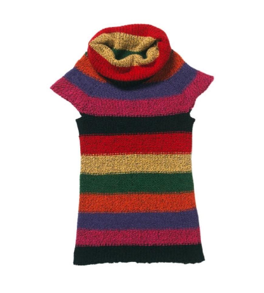 Bunt gestreift mit Rollkragen von Benetton, ca. 40 Euro