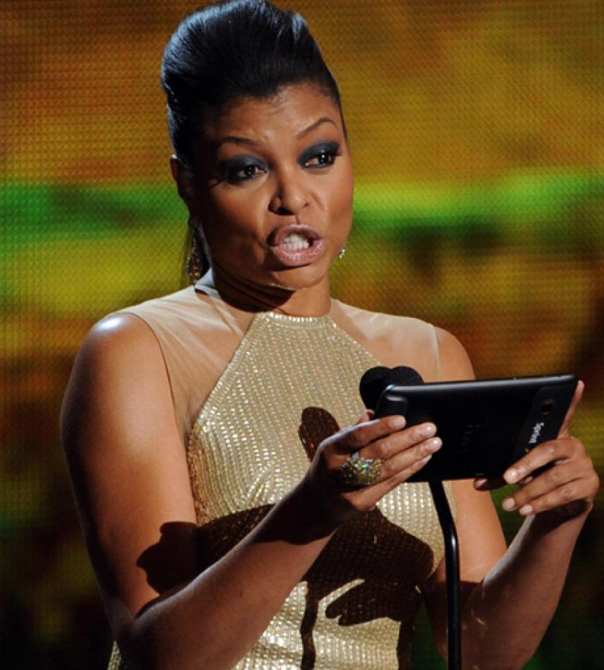 Schauspielerin Taraji P. Henson brauchte Karten zum Ablesen ihrer Rede