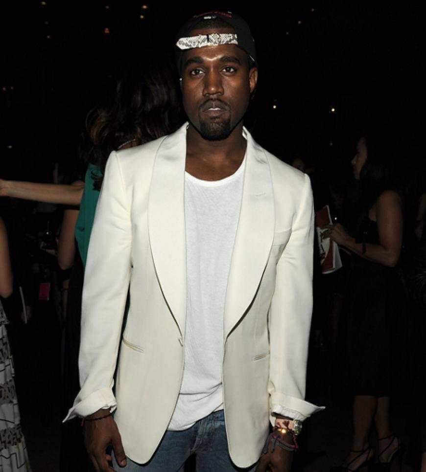 Rapper Kanye West fehlt auf keiner Party, auf der auch Models sind