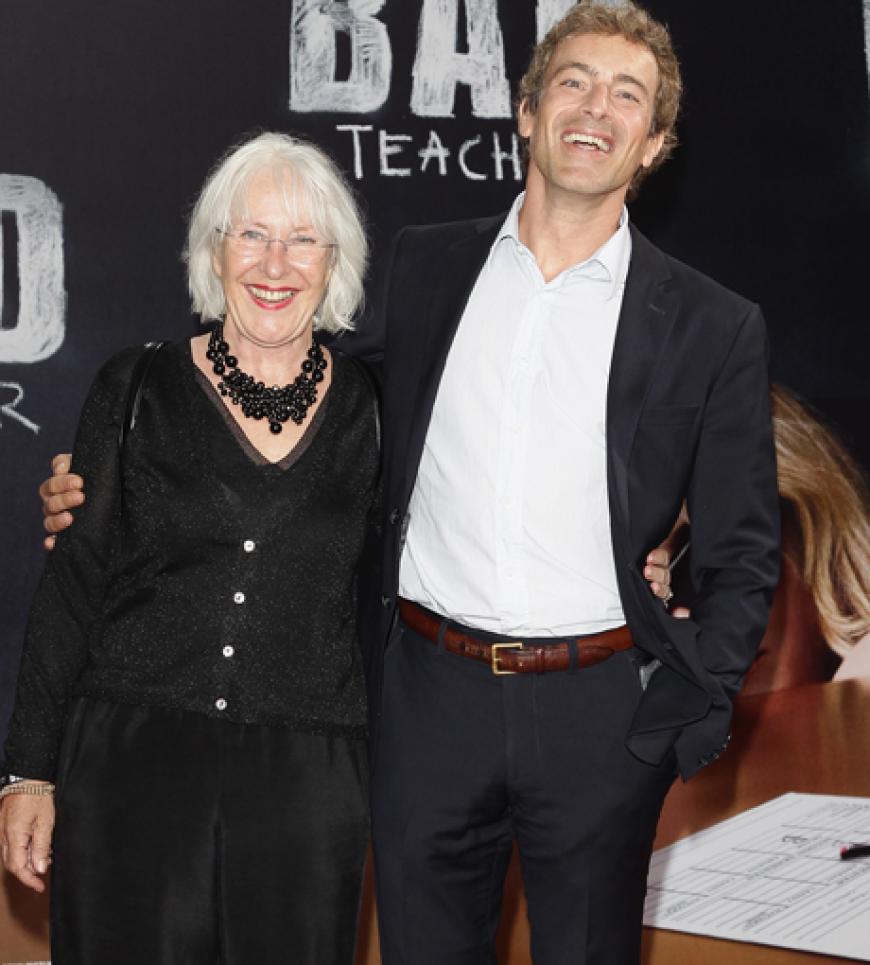 Eine tolle Familie: Gedeon Burkhard brachte seine Mutter Elisabeth mit