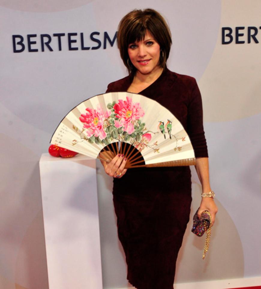Aufgefächert: Birgit Schrowange
