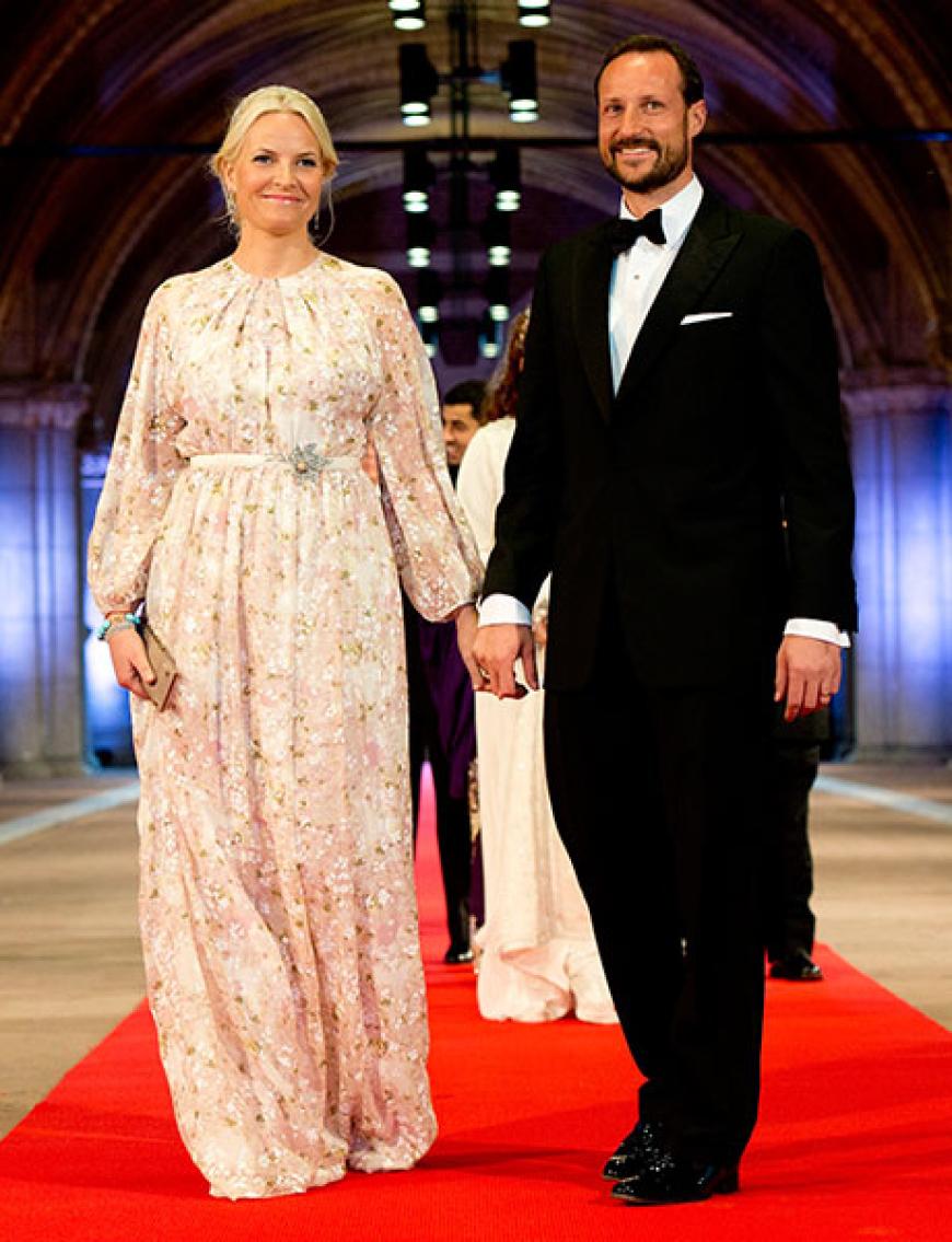 Kronprinzessin Mette-Marit mit Ehemann Kronprinz Haakon von Norwegen