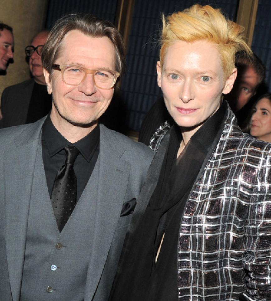 Gary Oldman posierte mit Tilda Swinton