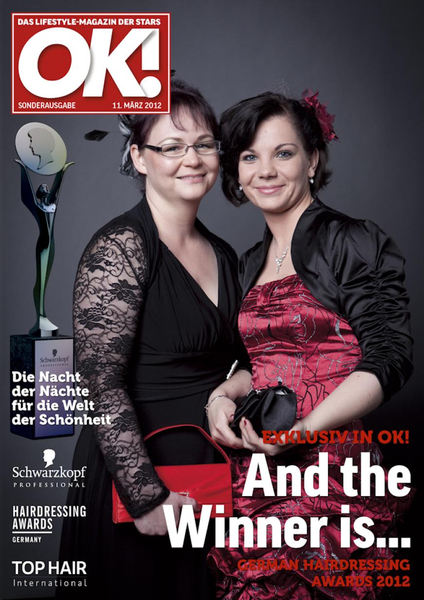 Einmal im Leben das Cover der OK! zieren! Für die Gäste des „German Hairdressing Award 2012“ wurde dieses Traum Wirklichkeit. Jeder Gast des Gala-Abends konnte an einem persönlichen OK! Fotoshooting teilnehmen - und die tollen Ergebnisse sehen Sie hier! Viel Spaß beim Durchklicken!