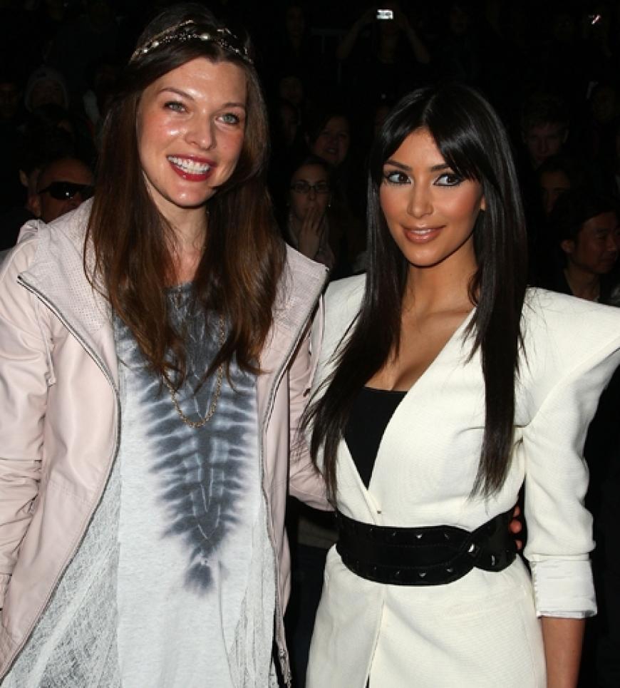 Milla Jovovich und Kim Kardashian bei Y-3
