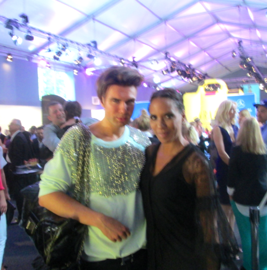 Gleich am Eingang habe ich meine gute Freundin Barbara Becker getroffen