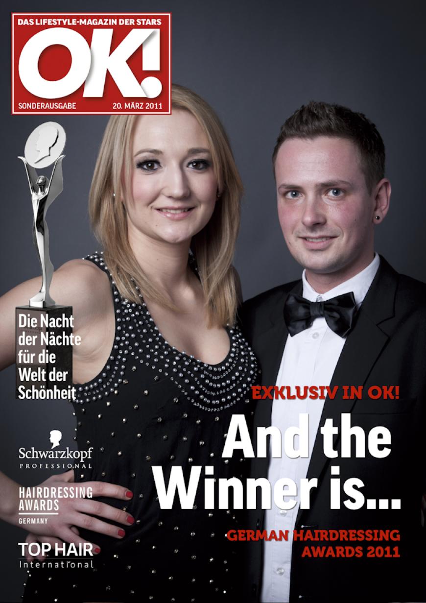 Einmal im Leben das Cover der OK! zieren! Für die Gäste des „German Hairdressing Award 2012“ wurde dieses Traum Wirklichkeit. Jeder Gast des Gala-Abends konnte an einem persönlichen OK! Fotoshooting teilnehmen - und die tollen Ergebnisse sehen Sie hier! Viel Spaß beim Durchklicken!