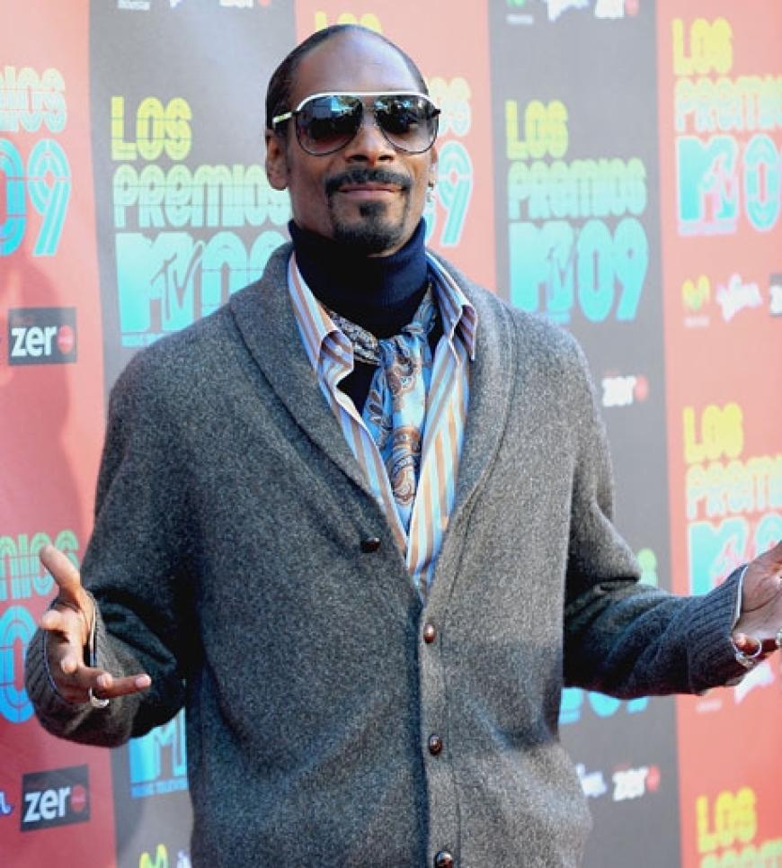 Auch Rapper Snoop Dogg wollte sich die Show nicht entgehen lassen