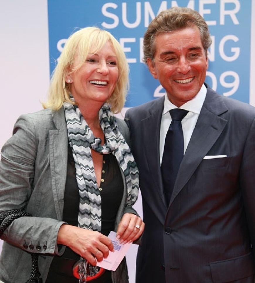 Sabine Christiansen und Moderator Michel Friedman