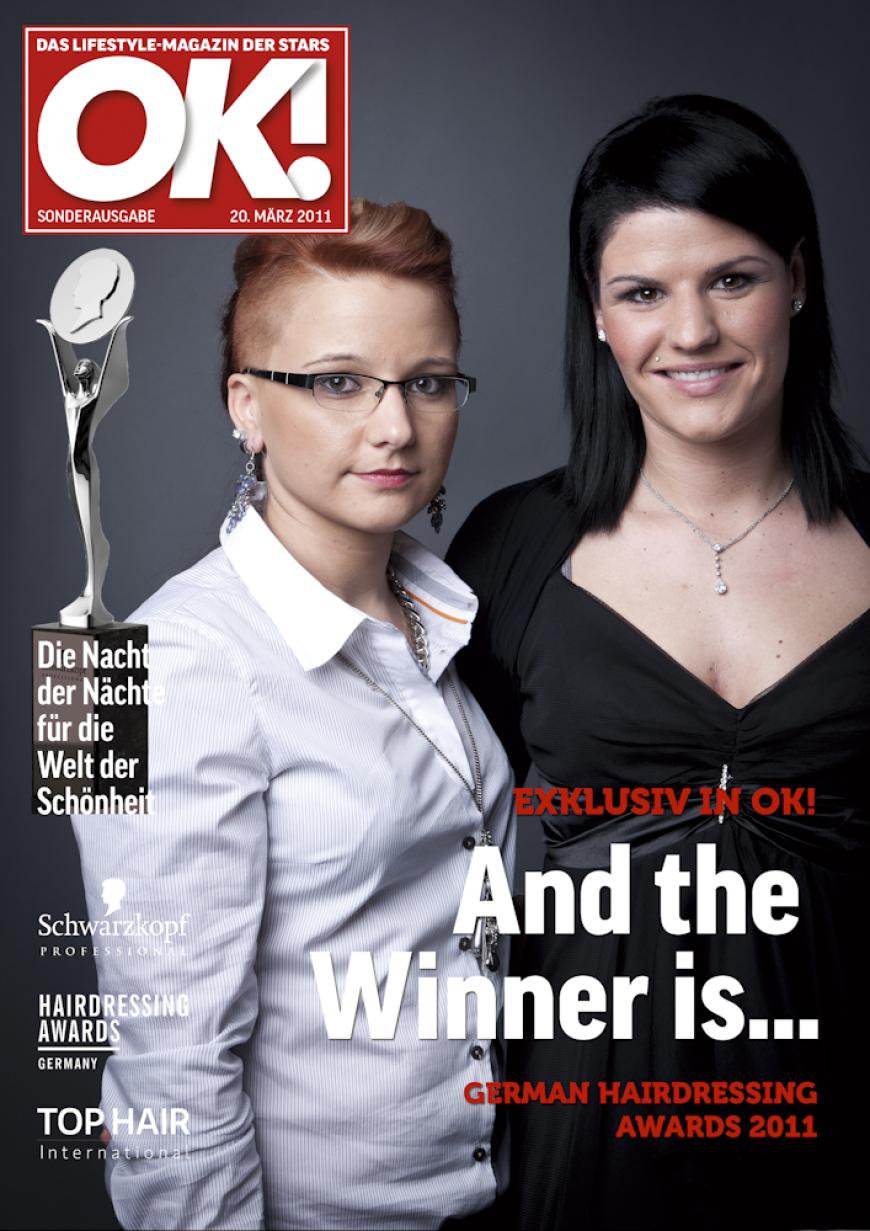 Einmal im Leben das Cover der OK! zieren! Für die Gäste des „German Hairdressing Award 2012“ wurde dieses Traum Wirklichkeit. Jeder Gast des Gala-Abends konnte an einem persönlichen OK! Fotoshooting teilnehmen - und die tollen Ergebnisse sehen Sie hier! Viel Spaß beim Durchklicken!