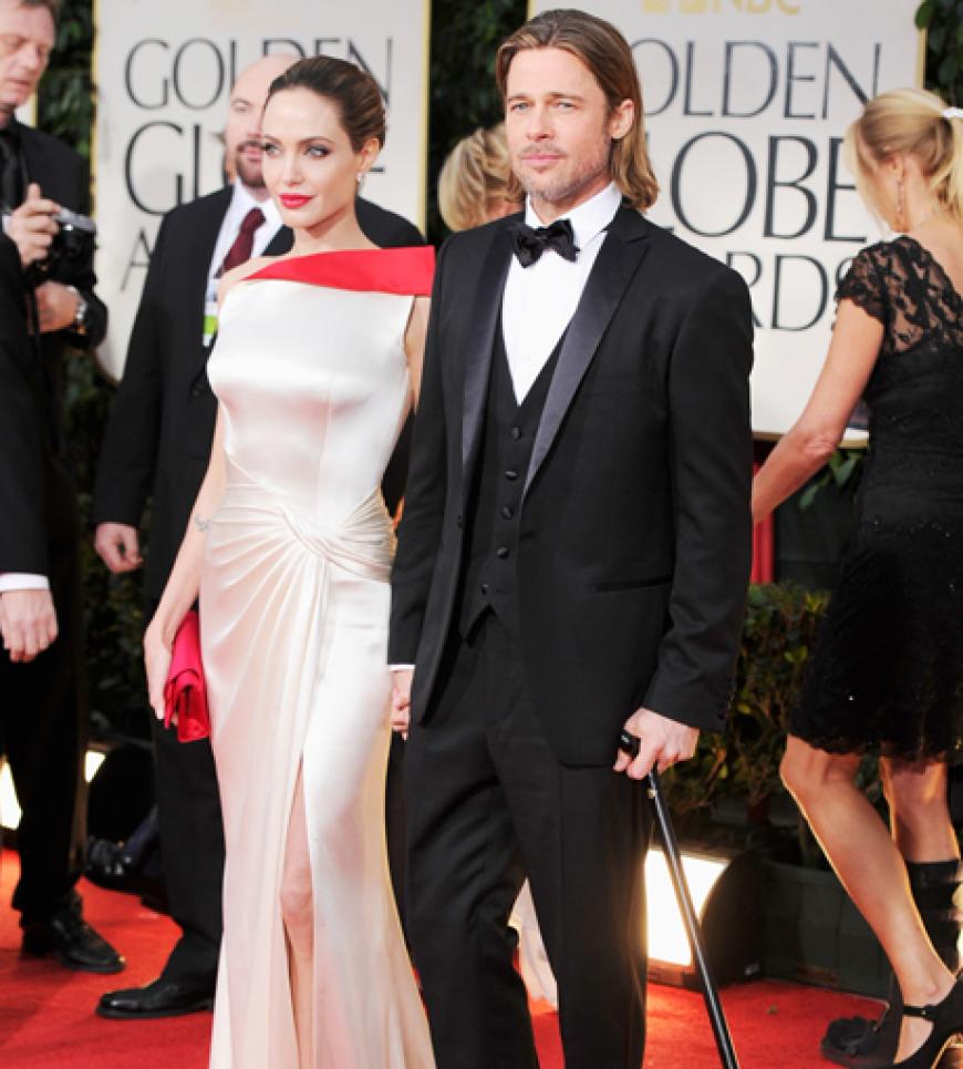 Schönstes Paar des Abends: Angelina Jolie und Brad Pitt