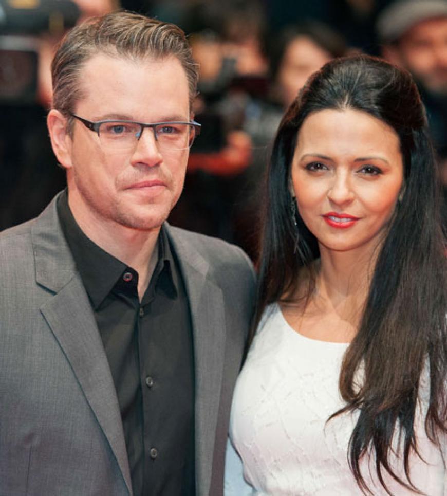 Ebenfalls mit dabei: Matt Damon mit seiner bezaubernden Frau Luciana Barroso